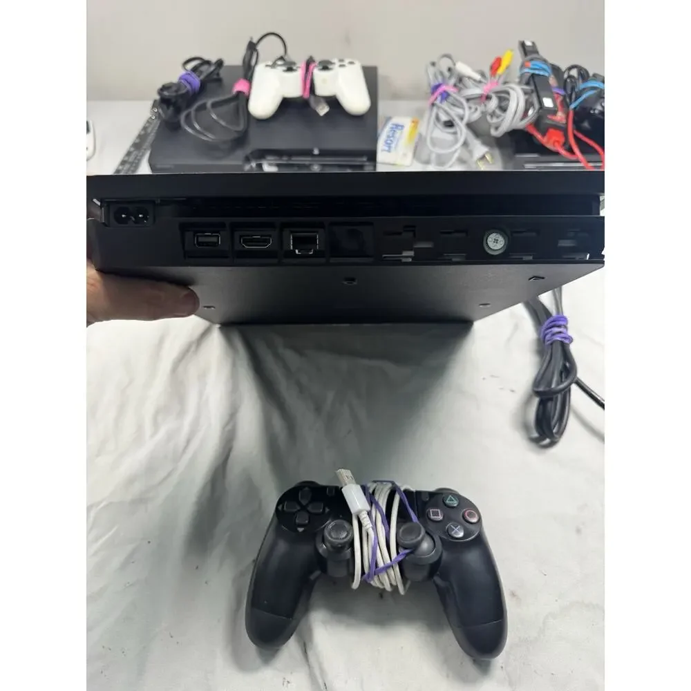 Sony PS4 Slim Console Bundle Controller Tested Working No Power Cord 500 GB